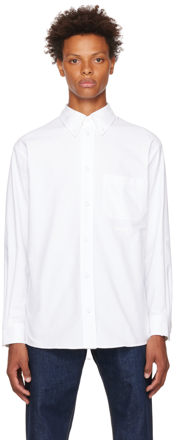 White Kenzo Paris Casual Shirt