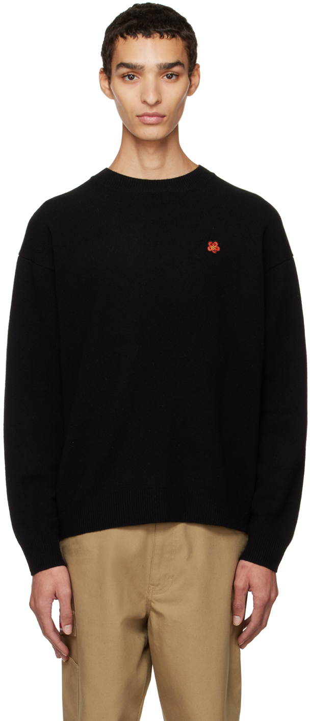 Kenzo: Black Kenzo Paris Sweater | SSENSE Canada