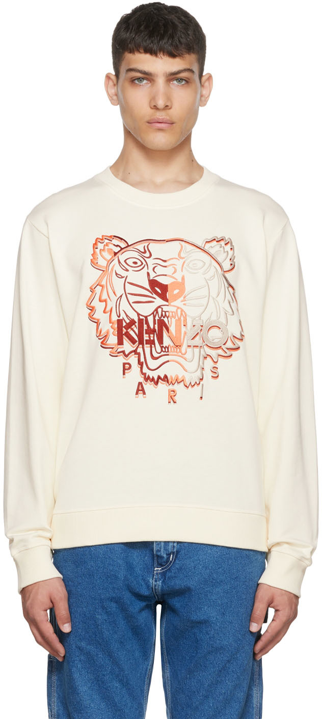 Kenzo Off-White Cotton Sweatshirt