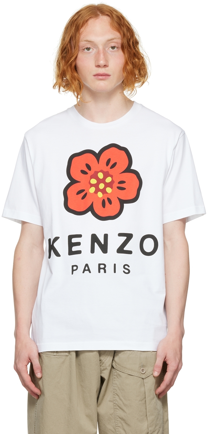 Kenzo White Kenzo Paris Seasonal Classic T-Shirt