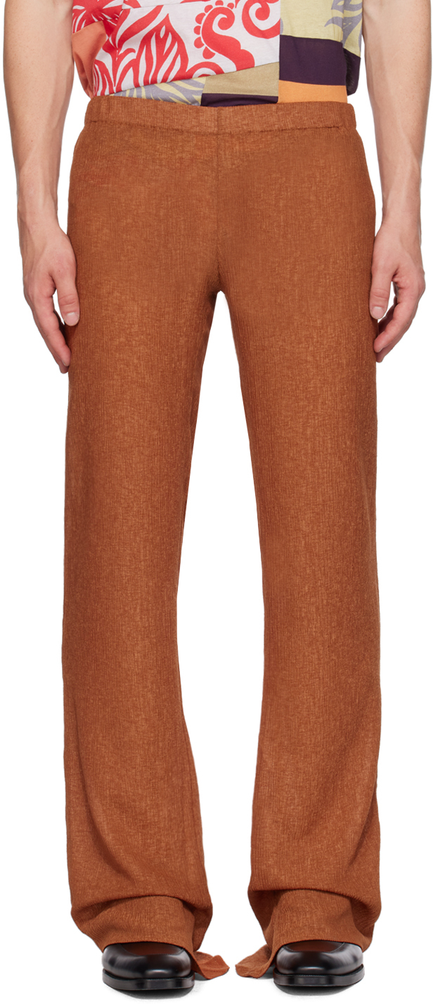 LUDOVIC DE SAINT SERNIN ORANGE MERMAID TROUSERS