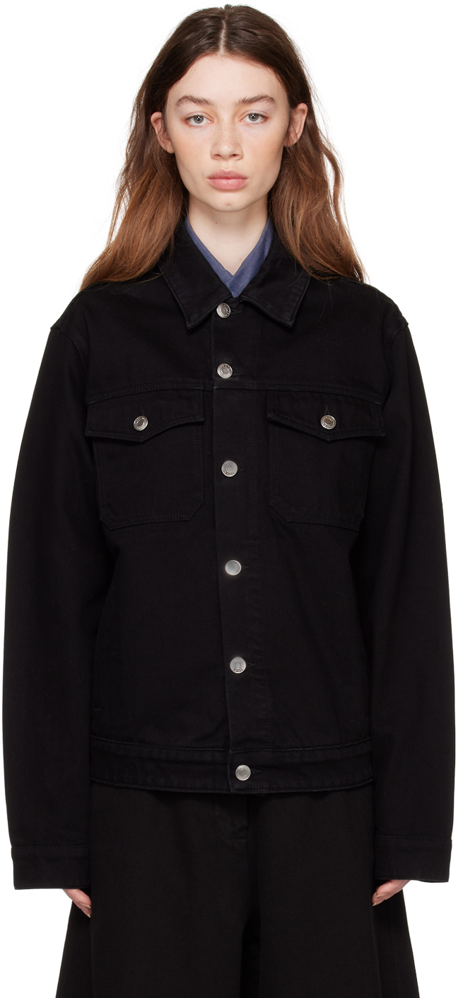 Maison Kitsuné Black Café Kitsune Edition Button Tab Jacket