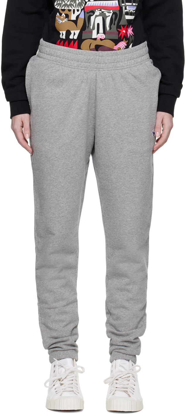 Maison Kitsuné Gray Fox Lounge Pants SSENSE Canada