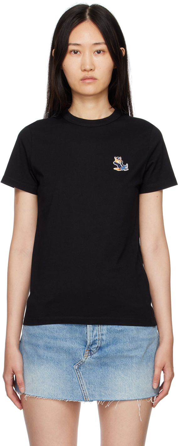 Black Dressed Fox Patch Classic T-Shirt