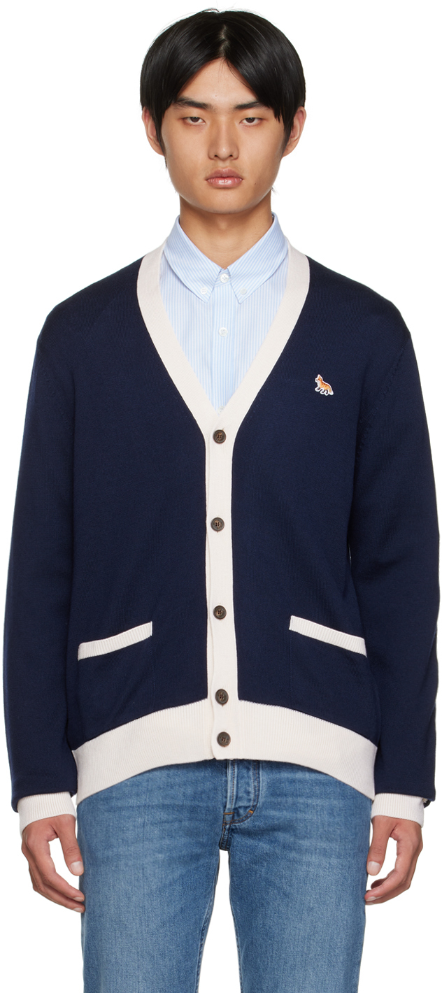 Navy Baby Fox Cardigan