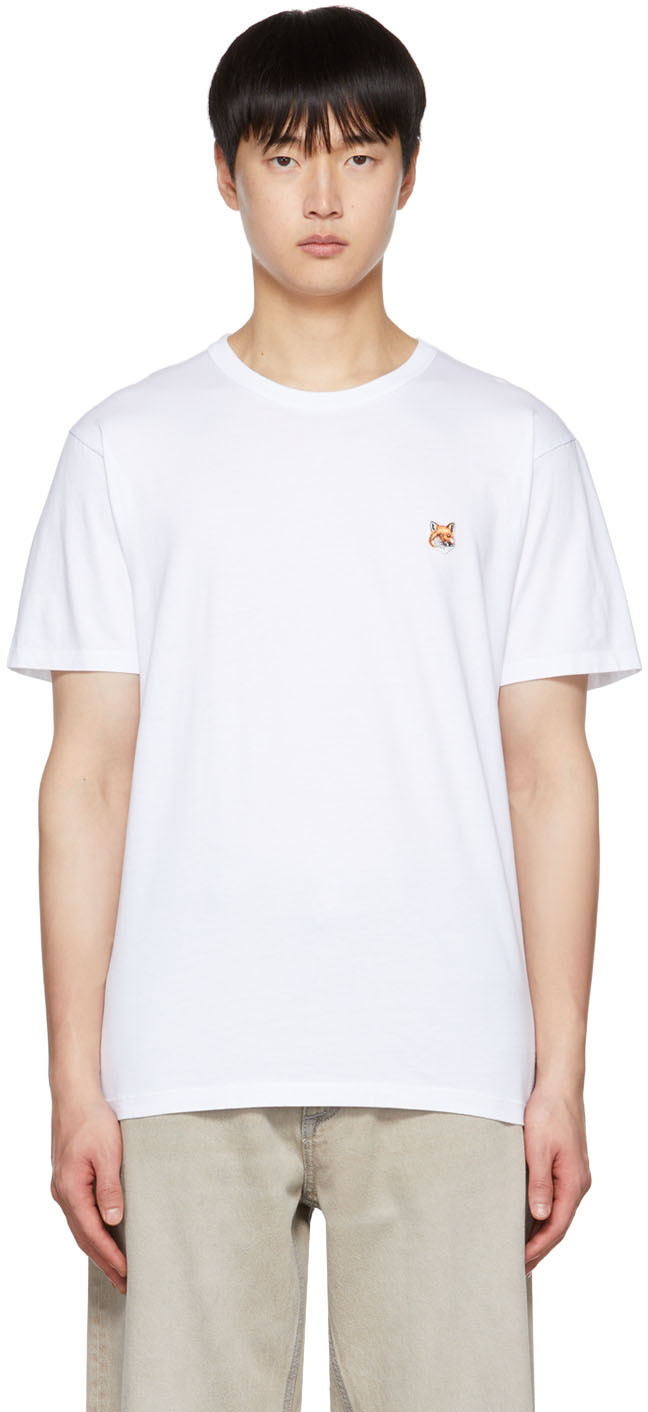 Maison Kitsuné White Fox Head T-Shirt