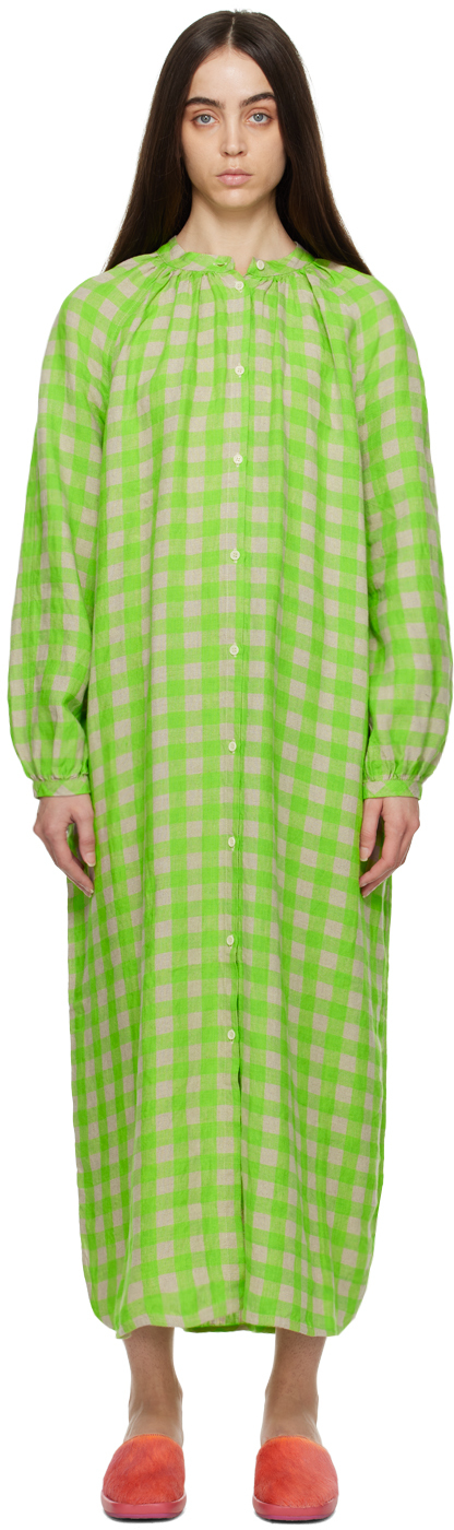 Henrik Vibskov Green Leaf Maxi Dress