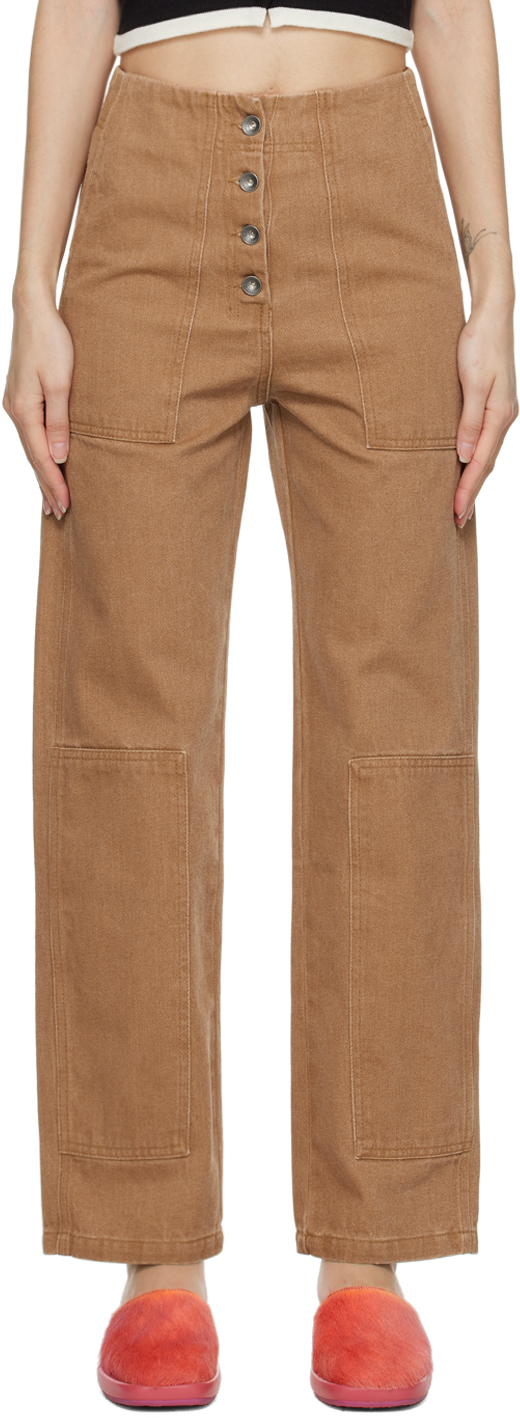Ssense Donna Abbigliamento Pantaloni e jeans Pantaloni Pantaloni eleganti Brown Baltrum Trousers 