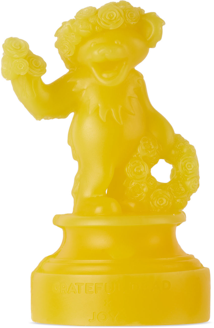 JOYA STUDIO YELLOW GRATEFUL DEAD EDITION LEMON DROP SCULPTURAL BEAR CANDLE