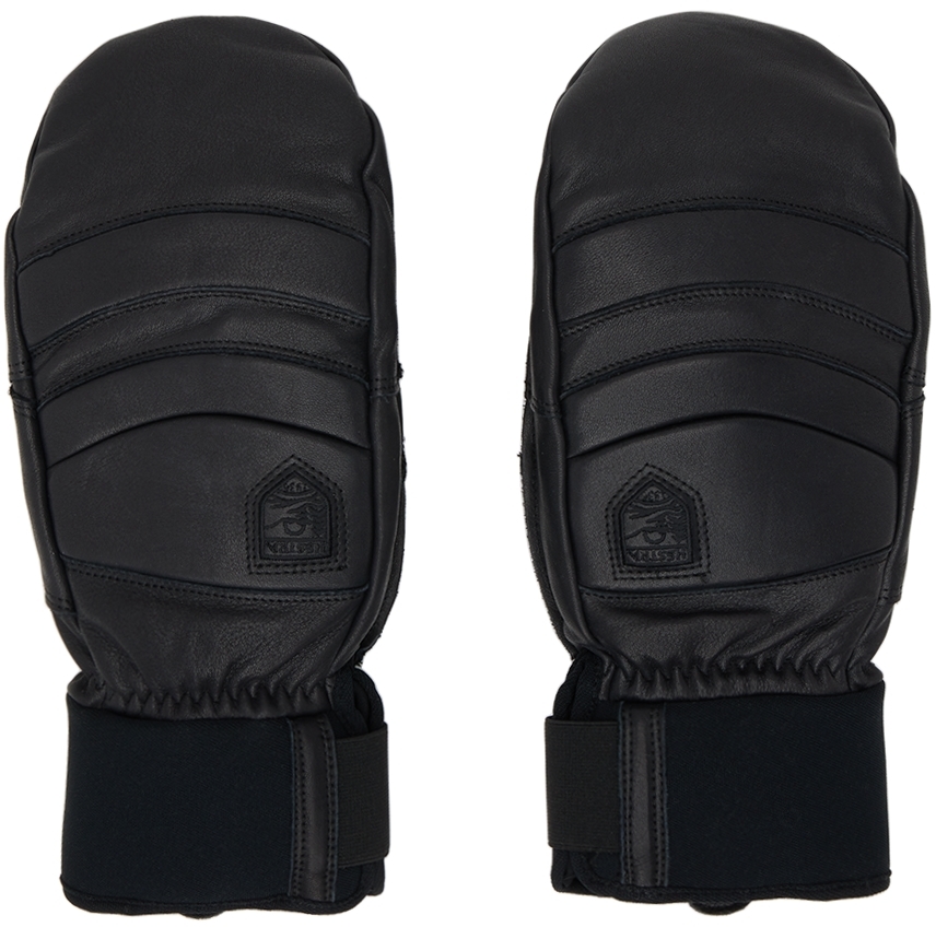 Black Fall Line Mitts by Hestra | SSENSE