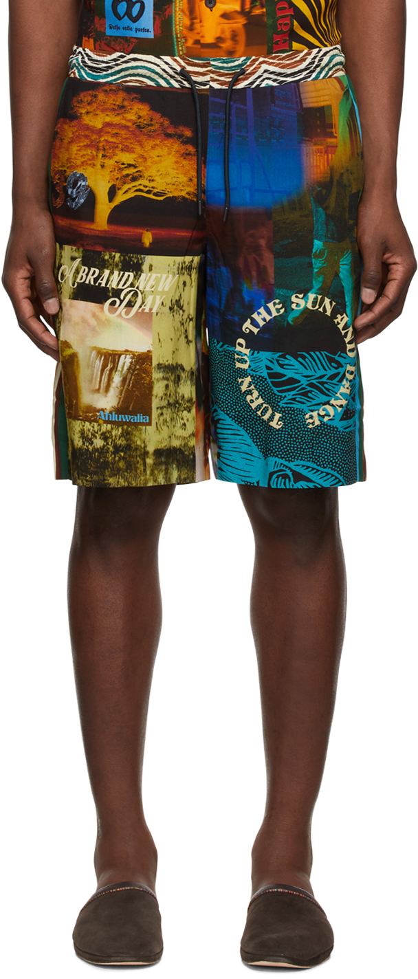 Ahluwalia &PaulSmith SSENSE Exclusive Multicolor Shorts