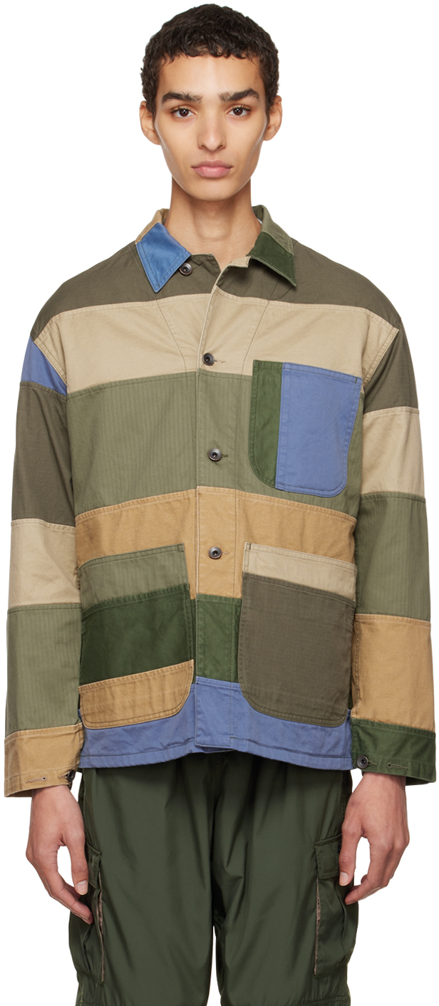 Multicolor Military Jacket by BEAMS PLUS on Sale