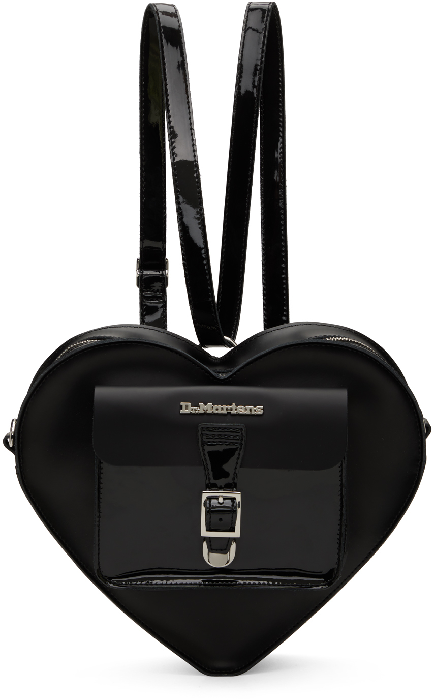 Dr. Martens: Black Heart Shaped Backpack | SSENSE Canada