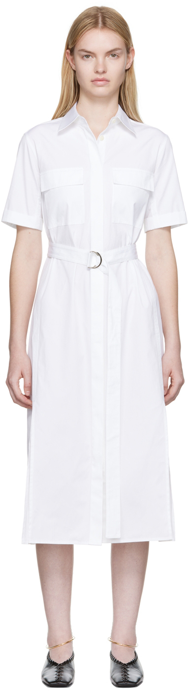 Maria McManus White Organic Cotton Midi Dress
