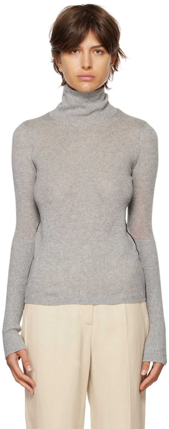 Maria McManus Gray Feather Weight Sweater