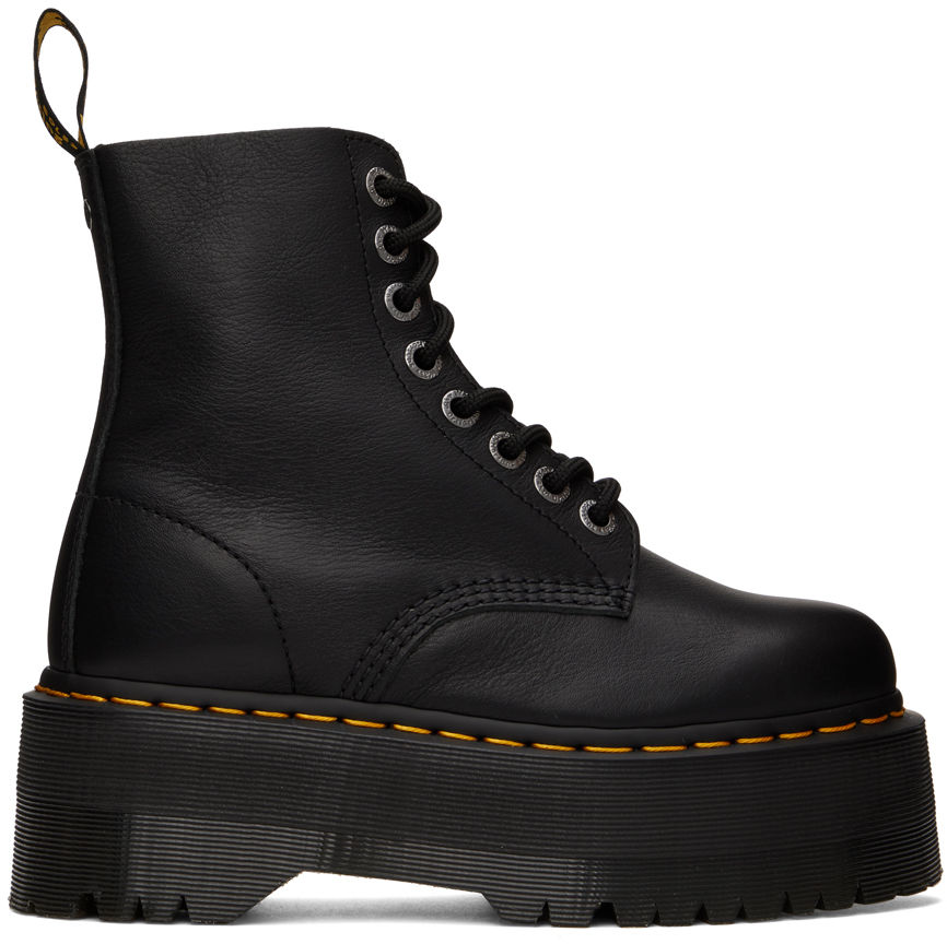 Dr. Martens: Black 1460 Pascal Max Boots | SSENSE