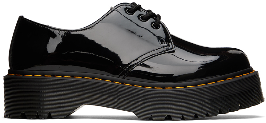black 1461 quad zip derbys