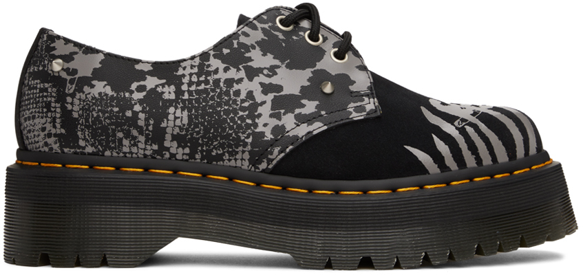 Dr. Martens Black 1461 Animal Clash Derbys - 27695001
