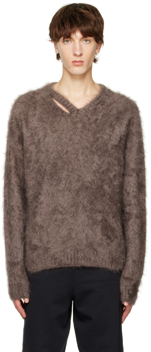 Brown Cloud Sweater by Commission on Sale