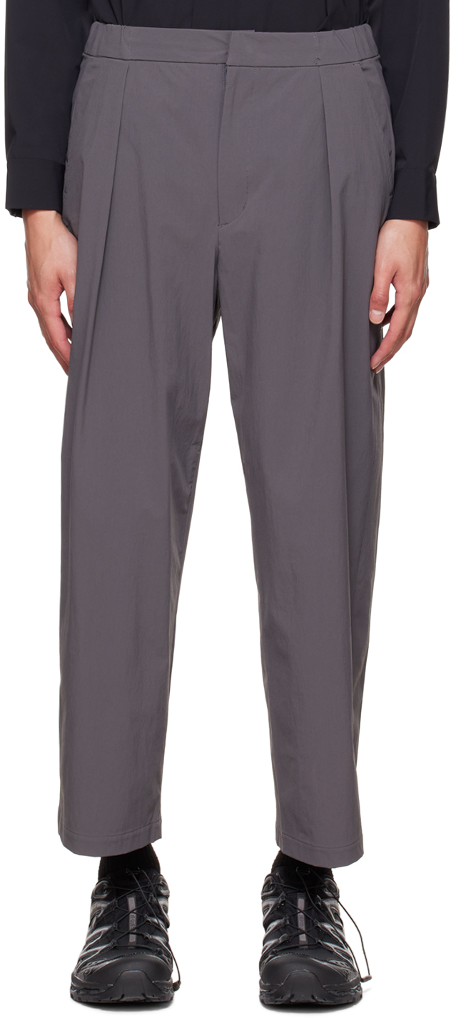 Master-piece Co Grey Packers Trousers In Grey