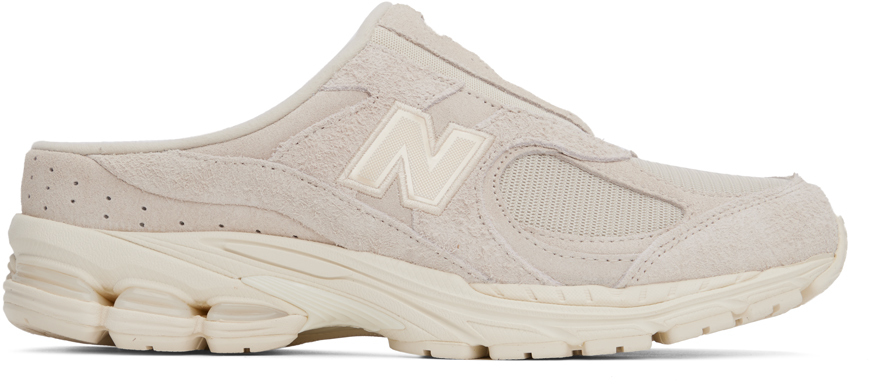 New Balance Taupe 2002rm Mules In Calm Taupe