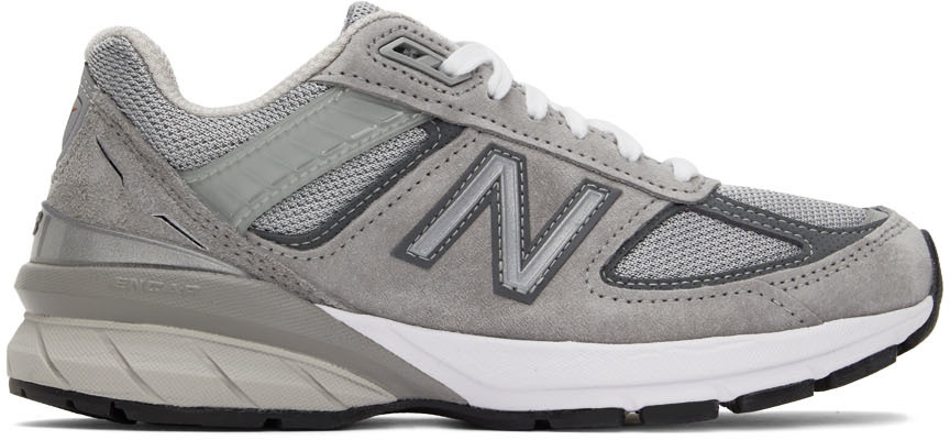 New Balance: Gray 990v5 Sneakers | SSENSE