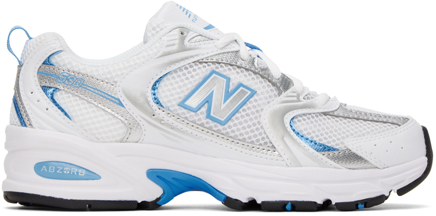 New Balance Gray & Blue 530 Sneakers