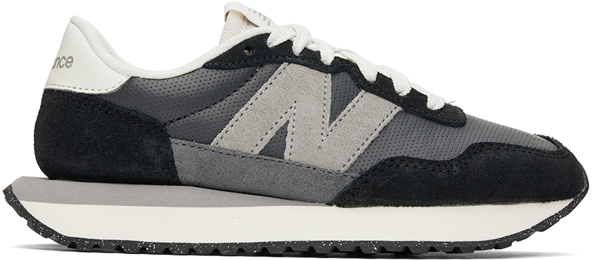 New Balance Black & Gray 237v1 Sneakers