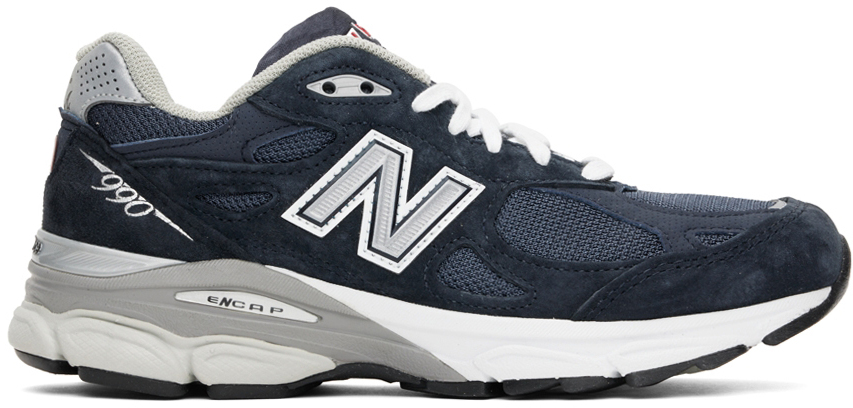 New Balance Navy 990v3 Sneakers