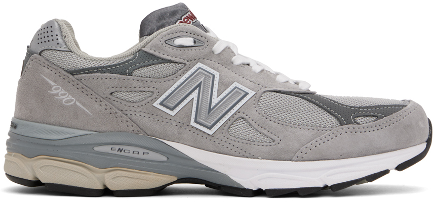 New Balance: Gray Made in USA 990v3 Core Sneakers | SSENSE Canada