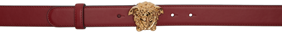 Versace Red 'La Medusa' Belt