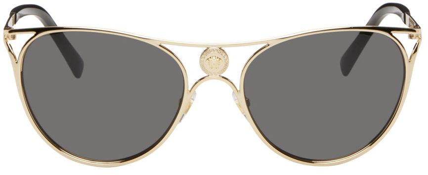 Versace Gold Cat-Eye Sunglasses