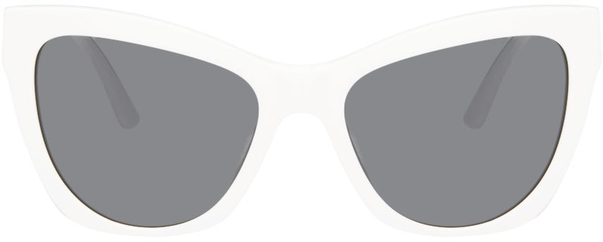 Versace White Cat-Eye Sunglasses