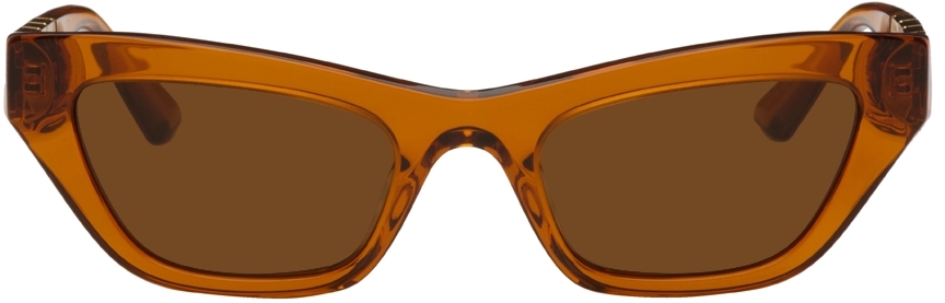 Versace Orange Cat-Eye Sunglasses
