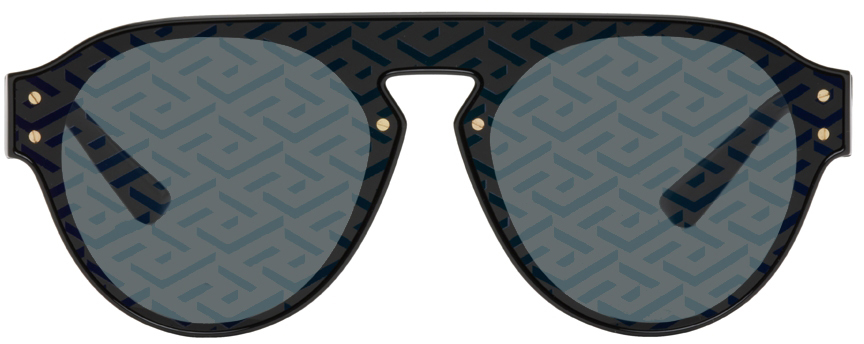 Versace Black La Greca Sunglasses