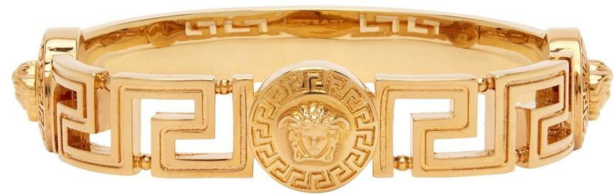 Gold Medusa Cuff Bracelet