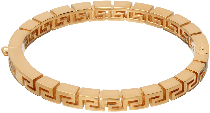Versace Gold Greca Bangle Bracelet