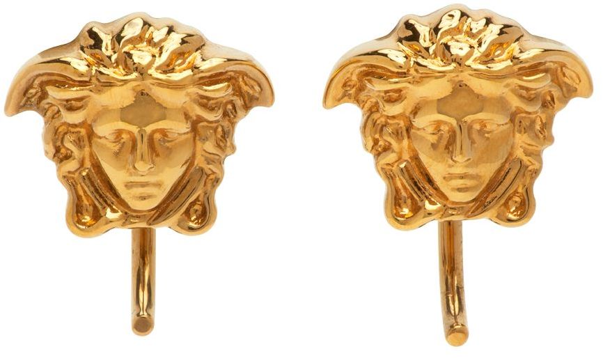 Versace Gold Medusa Earrings