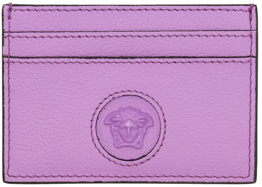 SSENSE Women Accessories Bags Wallets Purple La Medusa Card Holder 