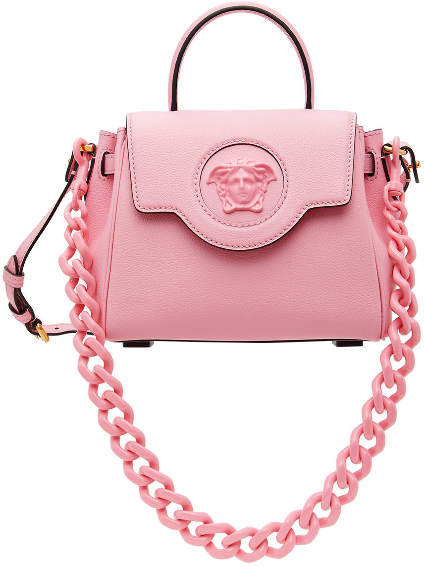 Versace Pink 'La Medusa' Top Handle Bag