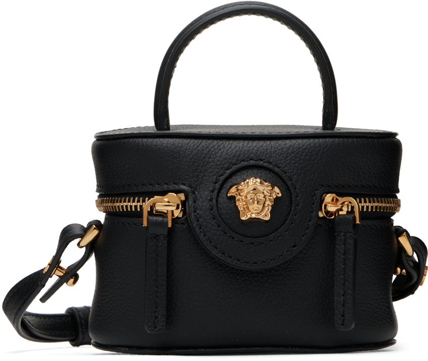 Versace Black Mini 'La Medusa' Vanity Bag