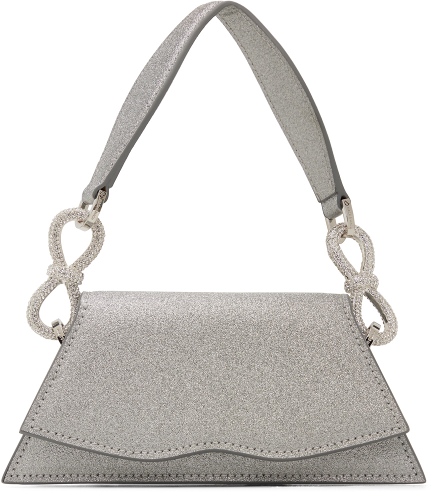 MACH & MACH: Silver Mini Samantha Bag | SSENSE