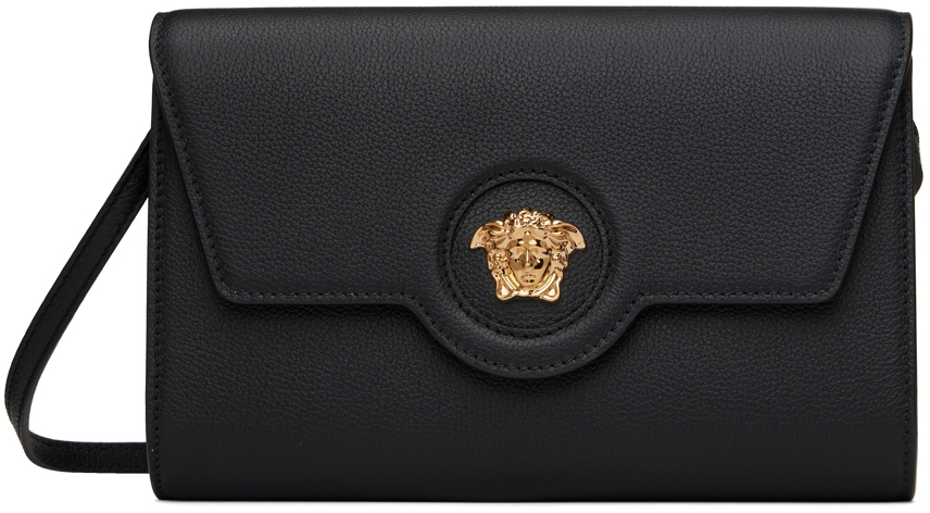 Versace La Medusa Pink Pebbled Calf Leather Mini Envelope