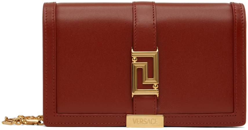 Versace Red Greca Goddess Mini Bag