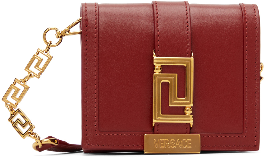 Versace Red Greca Goddess Bag In 1r69v Parade Red-ver