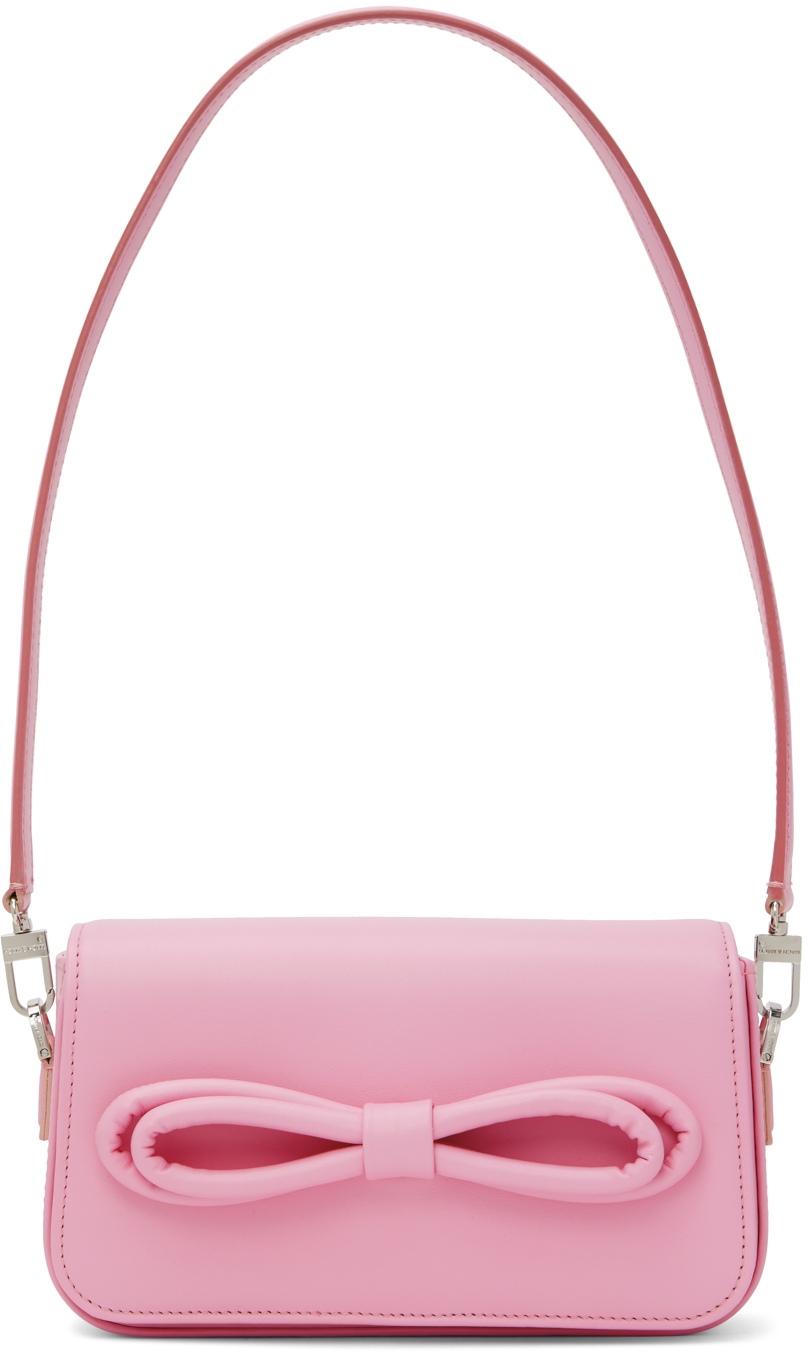 MACH & MACH Pink Puffed Bow Bag