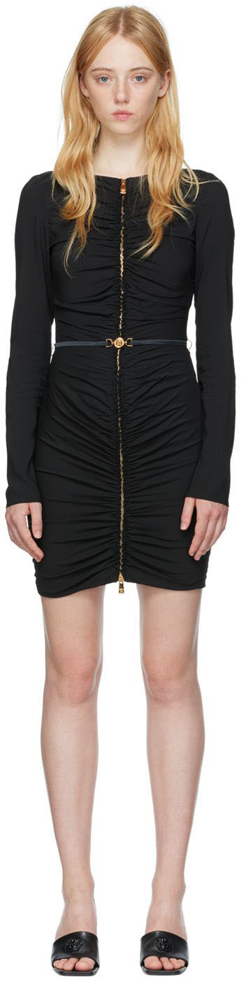 Versaceのブラック メドゥーサ ミニドレスがセール中