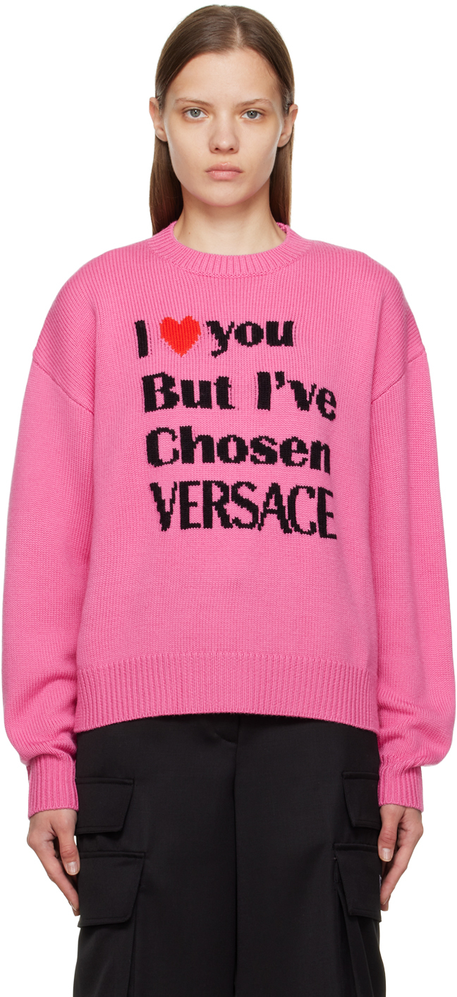 Versace Pink Crewneck Sweater
