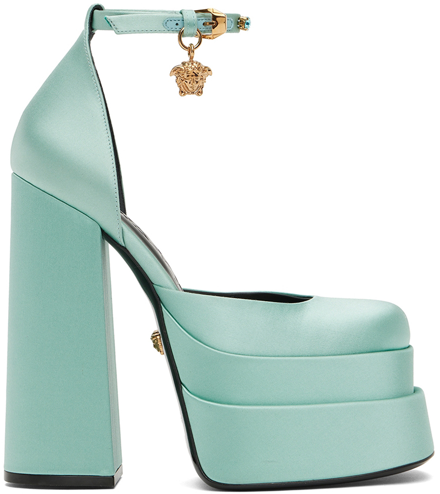 Christian Louboutin Teal Blue Suede Daffodile Platform Pumps Size 36.5 For  Sale at 1stDibs | daffodile christian louboutin