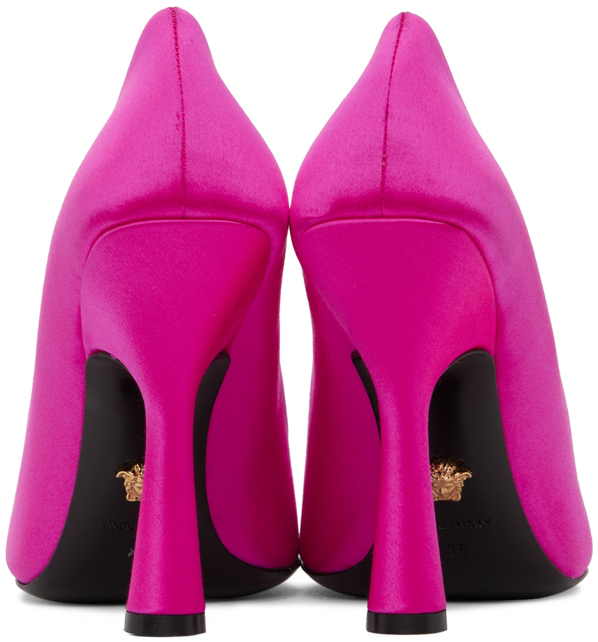Versace Pink Medusa Heels In 1pf0v Fuxia-